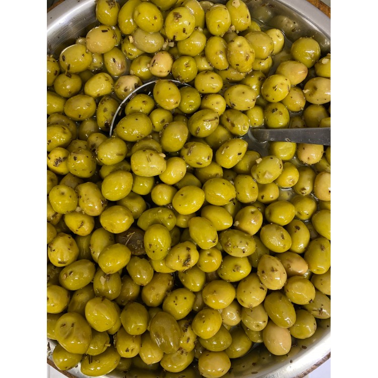 Olives cassée à l’ail (500g)